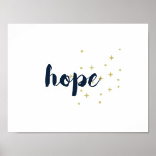 Poster da esperança - branco