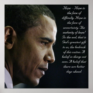 Poster da esperança de Barack Obama