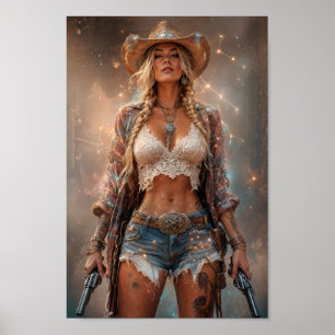 Poster da Espírito do Coração Selvagem da Cowgirl