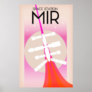 poster da Estação Espacial Russa MIR