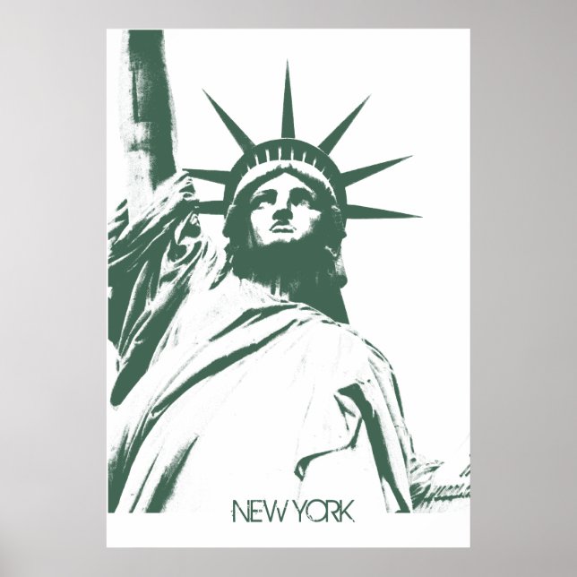 Poster da Estátua da Liberdade em Nova Iorque Impr (Frente)
