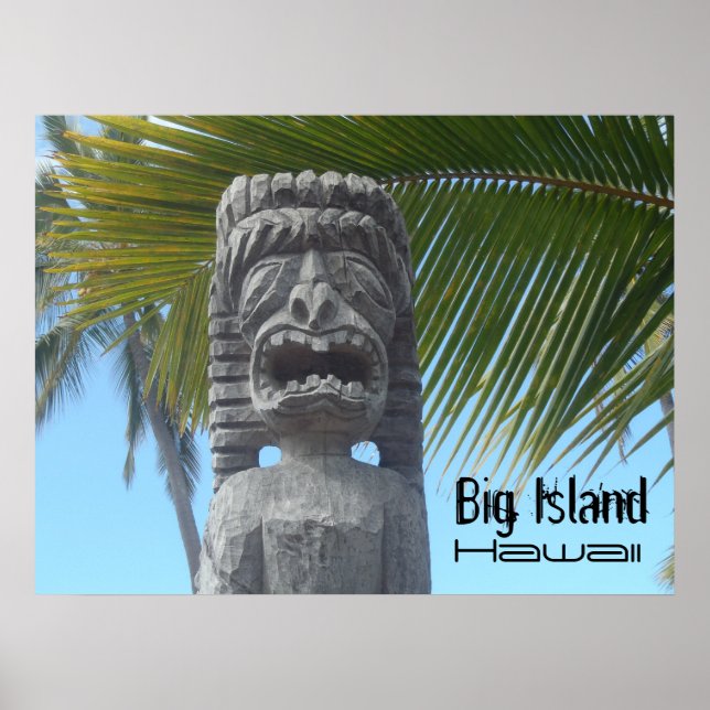 Poster da estátua de Tiki (Frente)