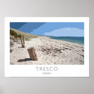 Poster da estrada de ferro de Tresco
