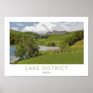 Poster da estrada de ferro do distrito do lago