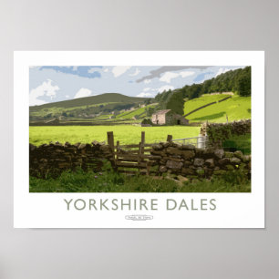 Poster da estrada de ferro dos Dales de Yorkshire