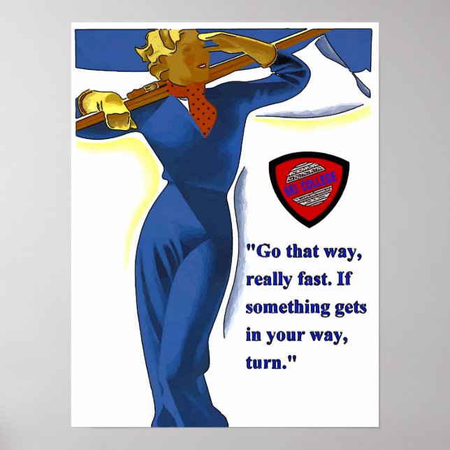 Poster da Faculdade de Esqui (Frente)