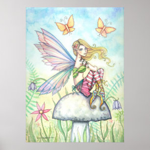 Poster da fada da flor do jardim de Helena