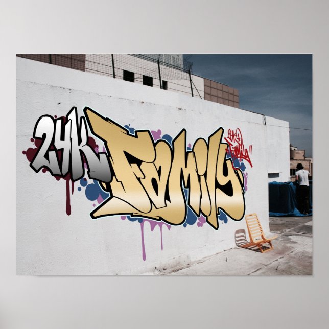 Poster da família Grafite 24K (Frente)