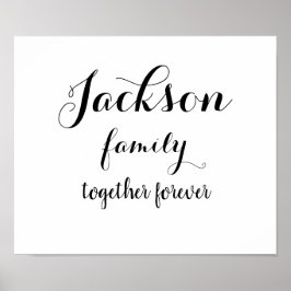 Poster da família personalizada