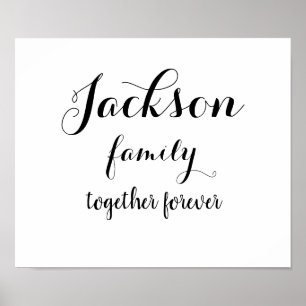 Poster da família personalizada