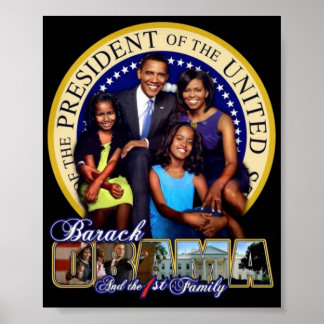 Poster da Família Presidente Obama