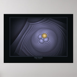 Poster da fertilidade no preto