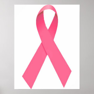 Poster da fita da consciência do cancro da mama