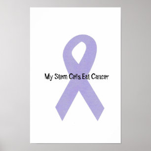 Poster da fita do apoio do cancer