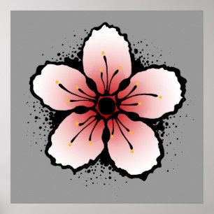 Poster da flor de cerejeira
