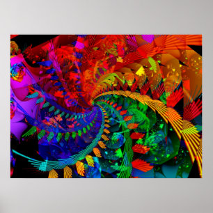 Poster da floresta do arco-íris