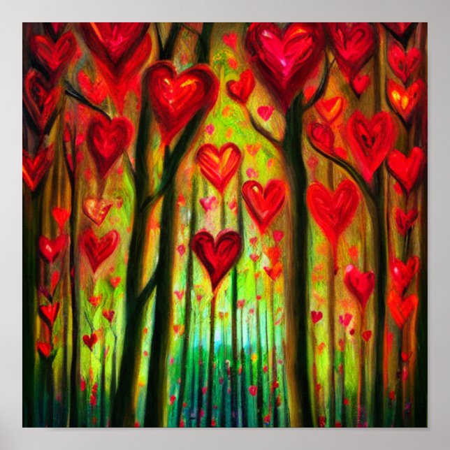 Poster da Floresta do Coração (Frente)