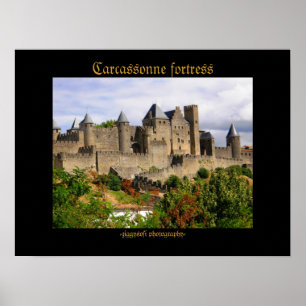 Poster da fortaleza de Carcassonne