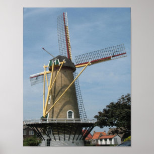 Poster da foto de Westkapelle Zeeland do moinho de