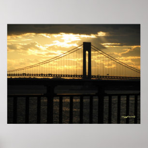 Poster da fotografia da ponte de Verrazano da Nova