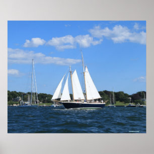 Poster da fotografia do navio de navigação