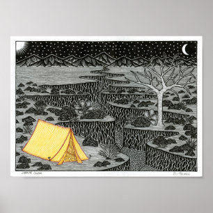 Poster da garganta do acampamento