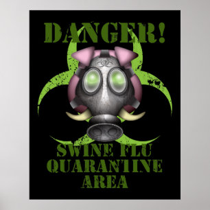 Poster da gripe dos suínos
