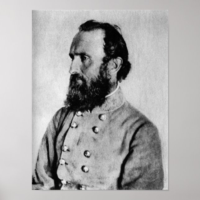 Poster da Guerra Civil de Stonewall Jackson (Frente)
