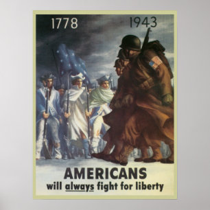 Poster da guerra do vintage de WWI e de WWII