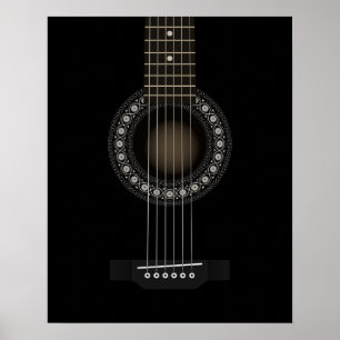 Poster da guitarra acústica