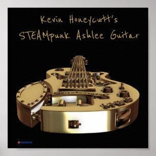 Poster da guitarra de STEAMpunk Ashlee de Kevin