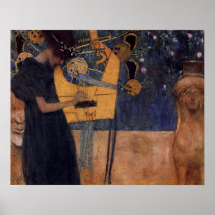 Poster da harpa da música de Klimt