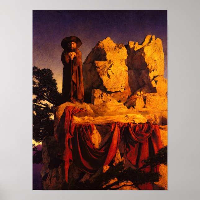 Poster Da História de Branca de Neve, 1912, por Parrish (Frente)