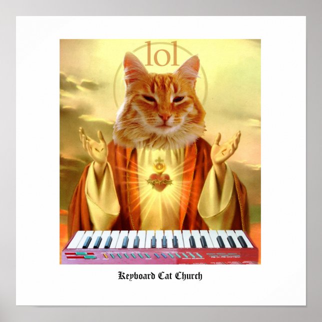 Poster da Igreja Gato do Teclado (Frente)