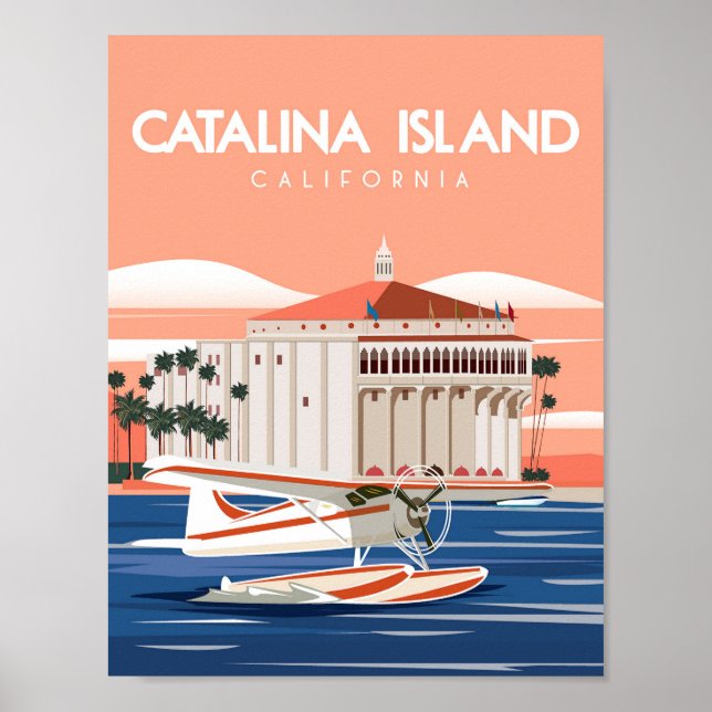 Poster da ilha Catalina (Frente)
