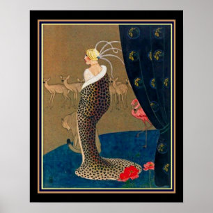 Poster Da "impressão do art deco de Abrigo cola" por