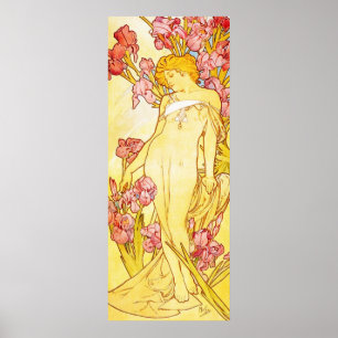 Poster da íris de Alphonse Mucha
