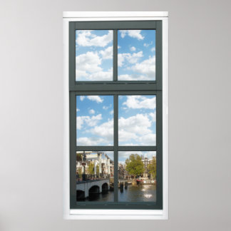 Poster da Janela Falsa do Canal de Amsterdã