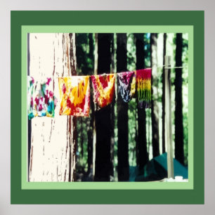 Poster da lavanderia do hippy