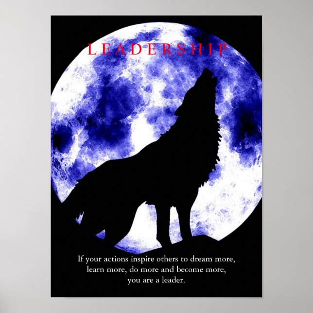 Poster da Liderança Motivativa Blue Moon (Frente)