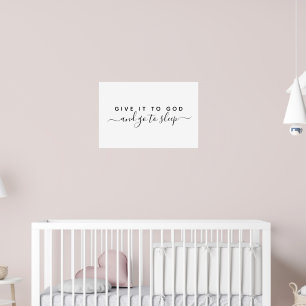 Poster Dá-Lo A Deus Boa Noite, Fé.