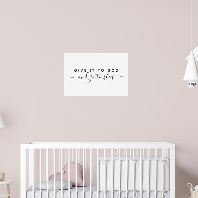 Poster Dá-Lo A Deus Boa Noite, Fé. (Berçário 2)