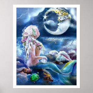Poster da lua e da sereia