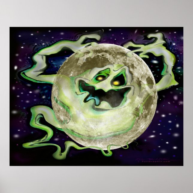 Poster da Lua Fantasma (Frente)