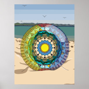 Poster da luz do sol do verão