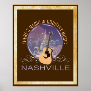 Poster da mágica da música country de Nashville