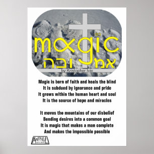 Poster da mágica do inverno