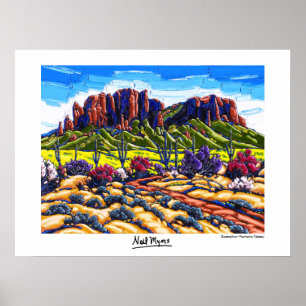 Poster da majestade das montanhas da superstição