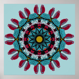 Poster da mandala da arte