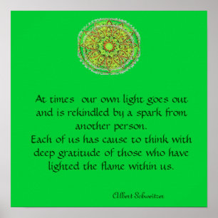 Poster da mandala da gratitude